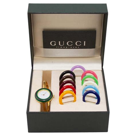 gucci interchangeable watch dupe|Gucci watch with changeable face.